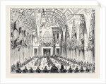 Banquet in the Egyptian Hall at the Mansion House, the Great Exhibition of 1851 by Anonymous