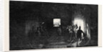 The Britannia Tubular Bridge: Interior of the Tube, Mr. Stephenson Driving the Last Rivet by Anonymous