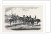Epsom Spring Meeting, Sketch on the Downs, Preparing to Start for the Great Metropolitan Stakes, April 13, 1850 by Anonymous