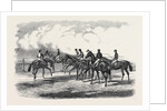 Epsom Spring Meeting, Sketch on the Downs, Preparing to Start for the Great Metropolitan Stakes, April 13, 1850 by Anonymous