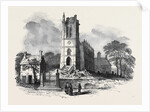 King's Norton Church, Leicestershire, Struck by Lightning by Anonymous
