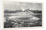 Castle Geyser and Hot Spring Montana North America 1873 by Anonymous