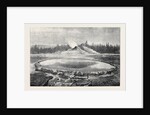 Castle Geyser and Hot Spring Montana North America 1873 by Anonymous