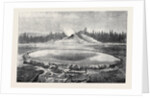 Castle Geyser and Hot Spring Montana North America 1873 by Anonymous