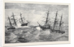 H.M.S. Immortalite Finding the Derelict Margaret Pollock at Sea 1873 by Anonymous