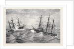 H.M.S. Immortalite Finding the Derelict Margaret Pollock at Sea 1873 by Anonymous