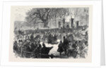 The Late Emperor Napoleon III: The Lying in State: Crowd at the Gate Chiselhurst 1873 by Anonymous