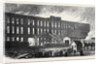 Fire at the Railway Carriage Works Miles Platting Manchester 1873 by Anonymous