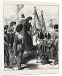 The Queen Presenting New Colours to the 79th (Cameron) Highlanders at Parkhurst Isle of Wight 1873 by Anonymous