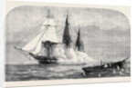 H.M.S. Immortalite Sinking the Derelict Zuleika 1873 by Anonymous