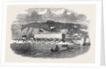 Launch of Pontoon for the Great Eastern Steamship at Neyland Milford Haven by Anonymous