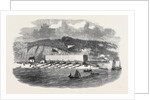 Launch of Pontoon for the Great Eastern Steamship at Neyland Milford Haven by Anonymous