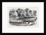 The Oxfordshire Militia in the Garden of St. John's College Oxford by Anonymous
