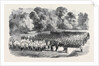 The Oxfordshire Militia in the Garden of St. John's College Oxford by Anonymous