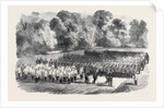 The Oxfordshire Militia in the Garden of St. John's College Oxford by Anonymous