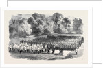 The Oxfordshire Militia in the Garden of St. John's College Oxford by Anonymous