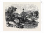 The Auld Brig of Doon with Burns' Monument and a Glimpse of Alloway Kirk in the Distance the Burns Centenary by Anonymous