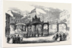 The Procession at Dumfries: Triple Arch in the High Street the Burns Centenary by Anonymous