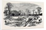 Commencement of the Metropolitan High-Level Sewer Near the Victoria Park. by Anonymous