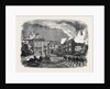 Destruction by Fire of Birdingbury Hall Warwickshire from a Sketch by Mr. R.G. Sweeting of Southam by Anonymous
