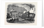 Destruction by Fire of Birdingbury Hall Warwickshire from a Sketch by Mr. R.G. Sweeting of Southam by Anonymous