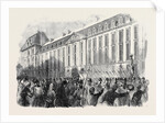 Departure of French Troops for Italy a French Regiment of the Line Leaving the Prince Eugene Barracks Paris by Anonymous