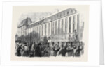Departure of French Troops for Italy a French Regiment of the Line Leaving the Prince Eugene Barracks Paris by Anonymous