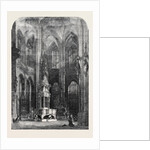 Interior of the Church of St. Lawrence Nuremberg, in the Exhibition of the Society of Painters in Water Colours by Anonymous