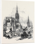 Godiva Procession at Coventry Fair, the Procession Forming at St. Michael's Church by Anonymous