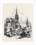 Godiva Procession at Coventry Fair, the Procession Forming at St. Michael's Church by Anonymous