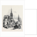 Godiva Procession at Coventry Fair, the Procession Forming at St. Michael's Church by Anonymous