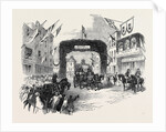 Triumphal Arch in Tavern-Street, Ipswich, Prince Albert Visiting the Sections, Meeting of the British Association at Ipswich by Anonymous