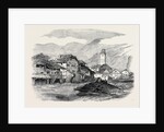 Inundation of the River Aar, at Unterseen, Switzerland, on August 1, Remains of Houses above the Bridge by Anonymous