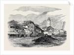 Inundation of the River Aar, at Unterseen, Switzerland, on August 1, Remains of Houses above the Bridge by Anonymous