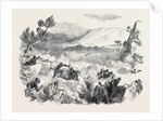 The War in Kaffraria, Kaffirs Attacking Infantry in Keiskamma Gorge by Anonymous