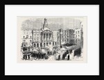 The Revolt at Cadiz: Troops Attacking the Town Hall Spain 1869 by Anonymous