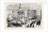 The Revolt at Cadiz: Troops Attacking the Town Hall Spain 1869 by Anonymous