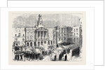 The Revolt at Cadiz: Troops Attacking the Town Hall Spain 1869 by Anonymous