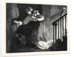 The Well-Known Knock, in the Exhibition at the French Gallery Pall Mall London UK 1869 by Anonymous