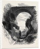 Pont St. Louis and Ruins of Roman Aqueduct Mentone 1869 France by Anonymous