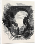Pont St. Louis and Ruins of Roman Aqueduct Mentone 1869 France by Anonymous