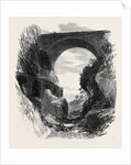 Pont St. Louis and Ruins of Roman Aqueduct Mentone 1869 France by Anonymous