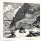 New Overland Route to India: Mont Cenis Railway L'Echelle Du Diable 1869 by Anonymous
