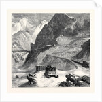 New Overland Route to India: Mont Cenis Railway L'Echelle Du Diable 1869 by Anonymous