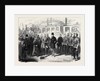The Lord Mayor of Dublin Presenting the City Keys to the Right Hon. Earl Spencer K.G. Lord Lieutenant of Ireland 1869 by Anonymous