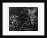 The New Overland Route to India and the Railway Tunnel of the Alps: Boring Machine in the Second Working Gallery 1869 by Anonymous