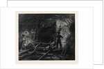 The New Overland Route to India and the Railway Tunnel of the Alps: Boring Machine in the Second Working Gallery 1869 by Anonymous