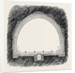 The New Overland Route to India and the Railway Tunnel of the Alps: Transverse Section of the Tunnel 1869 by Anonymous
