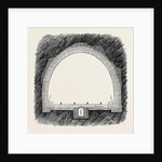 The New Overland Route to India and the Railway Tunnel of the Alps: Transverse Section of the Tunnel 1869 by Anonymous