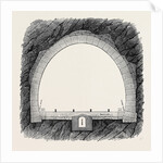The New Overland Route to India and the Railway Tunnel of the Alps: Transverse Section of the Tunnel 1869 by Anonymous